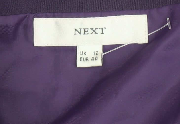 Next Women’s Purple Strapless Long Satin Formal A-Line Dress Size 12