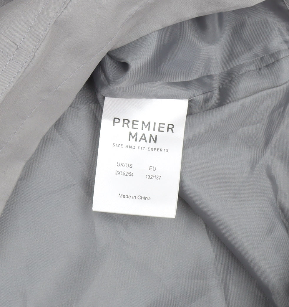Premier Man Men's Grey 2XL Polyester Bodywarmer Waistcoat