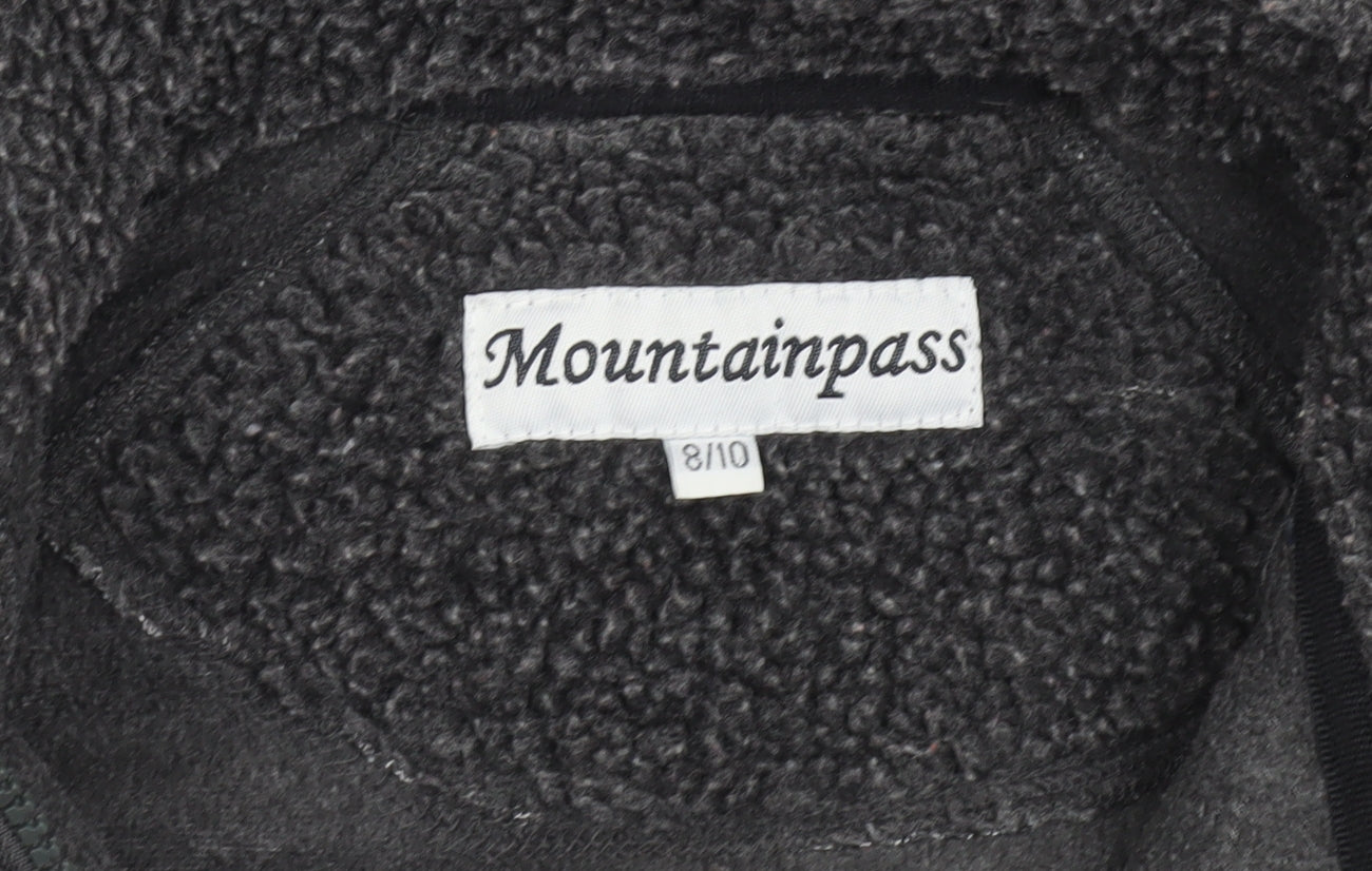 Mountainpass Women’s Grey Fleece Jacket Size 8 Full Zip Outdoor Wear
