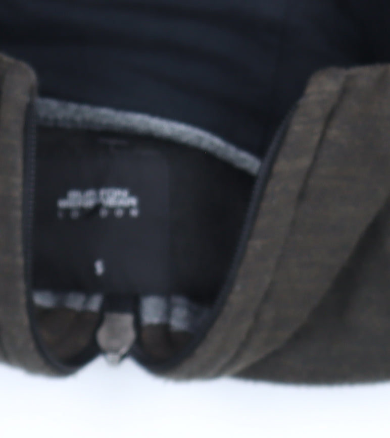 Blue Tech Men's Brown Full Zip Hoodie Size S