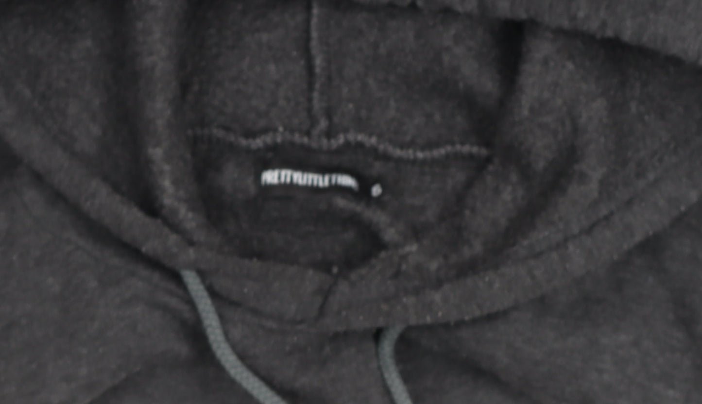 PRETTYLITTLETHING Men's Grey Pullover Hoodie Size S Regular Fit