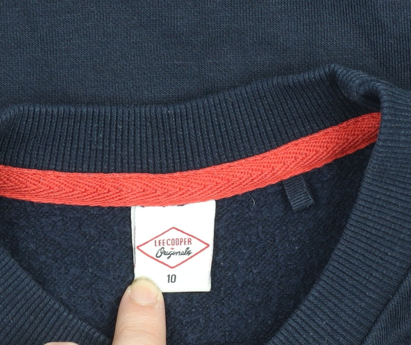 Lee Cooper Originals Women's Navy Blue Pullover Sweatshirt UK 10