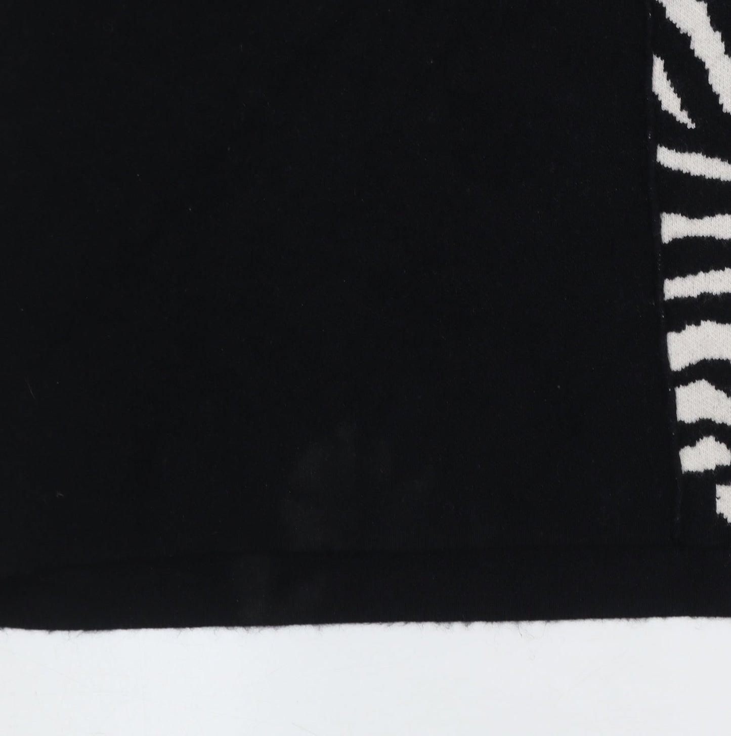 Morphy Art Group Women’s Black Zebra Knit Shift Dress Size S