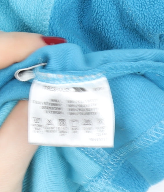 Trespass Women Blue L 1/2 Zip Fleece Pullover Sweatshirt Outdoor Hiking