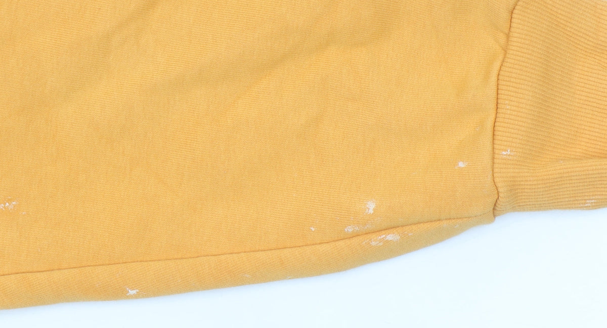 Marks & Spencer Women Yellow Drawstring Crew Neck Pullover Sweatshirt XS