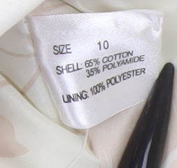 Yazz Exclusive Womens Ivory Belted Trench Coat Size 10