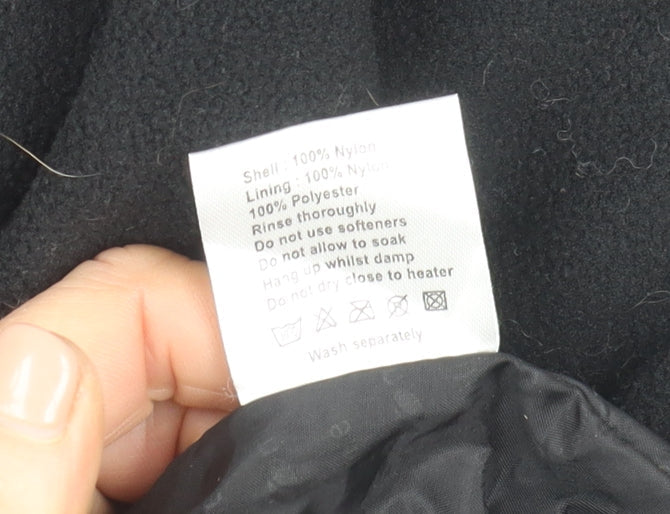 Mountain Life Women Black Grey Hooded Waterproof Puffer Jacket Size 18