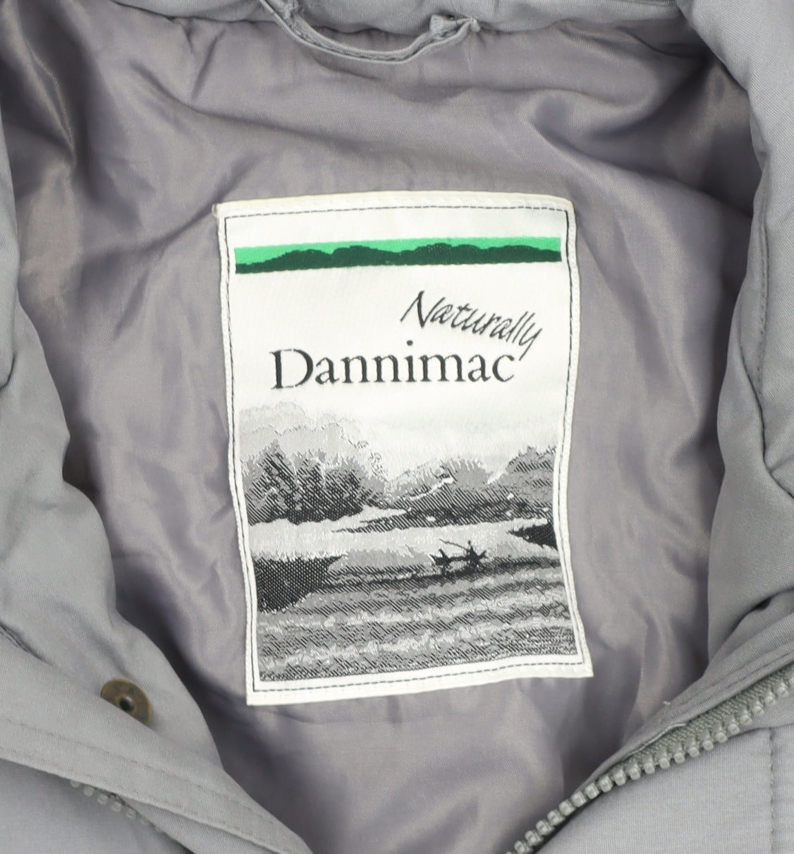 Dannimac Men Grey Polyester Parka Jacket Size 42 Regular