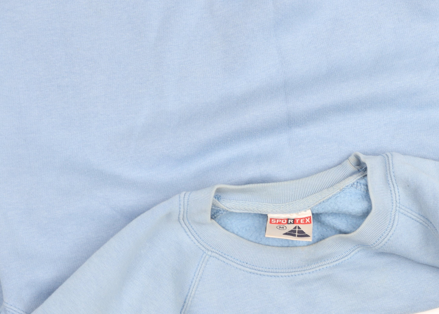 Sportex Womens Blue Pullover Sweatshirt M Cotton Blend Classic Fit