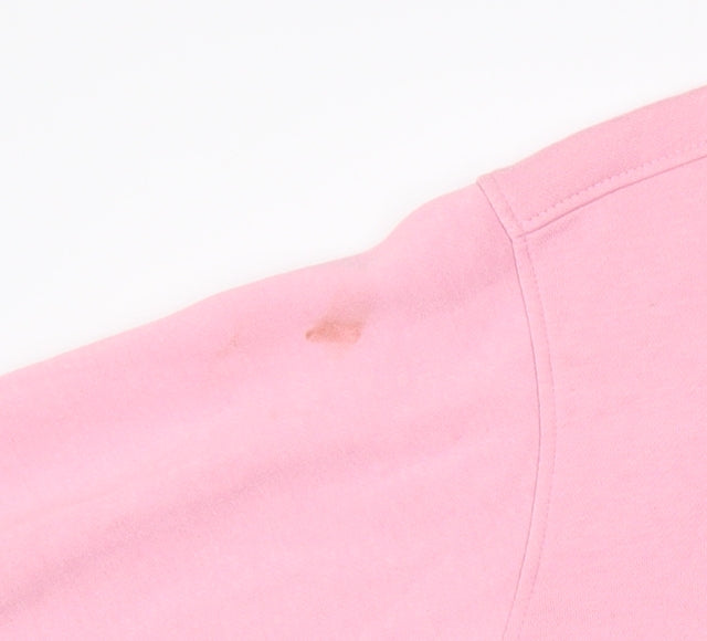 Threadbare Womens Pink Bow Graphic Pullover Sweatshirt UK 12