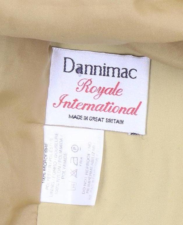 Dannimac Women's Beige Hooded Waterproof Mid-Length Rain Jacket M