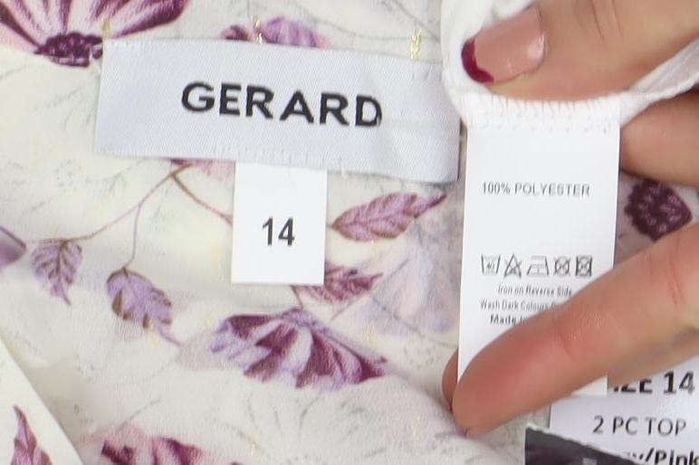 Gerard Womens Multicoloured Floral Tunic Blouse Size 14