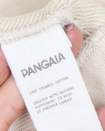 Pangaia Women's Beige Organic Cotton Pullover Sweatshirt Size S