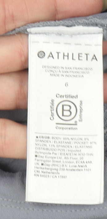 Athleta Womens Grey Size 10 Regular Jogger Trousers Lightweight Quick Dry