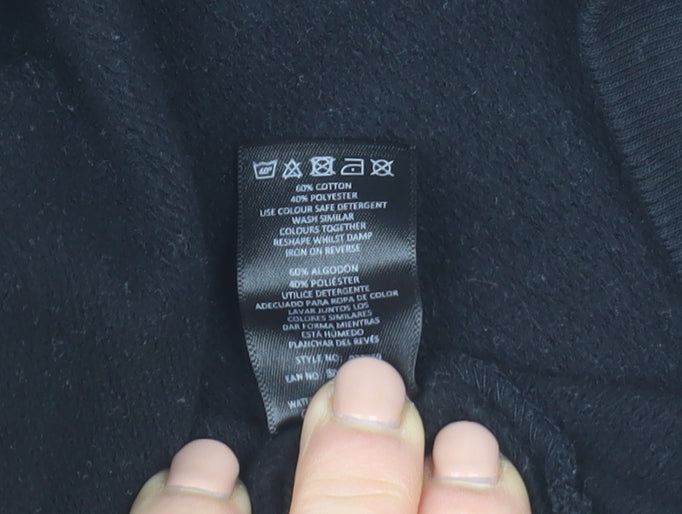 Pep&Co Women's Black Cotton Blend Pullover Sweatshirt Size 8