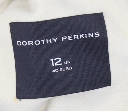 Dorothy Perkins Women’s Beige Cotton Blend Mid-Length Jacket UK 12