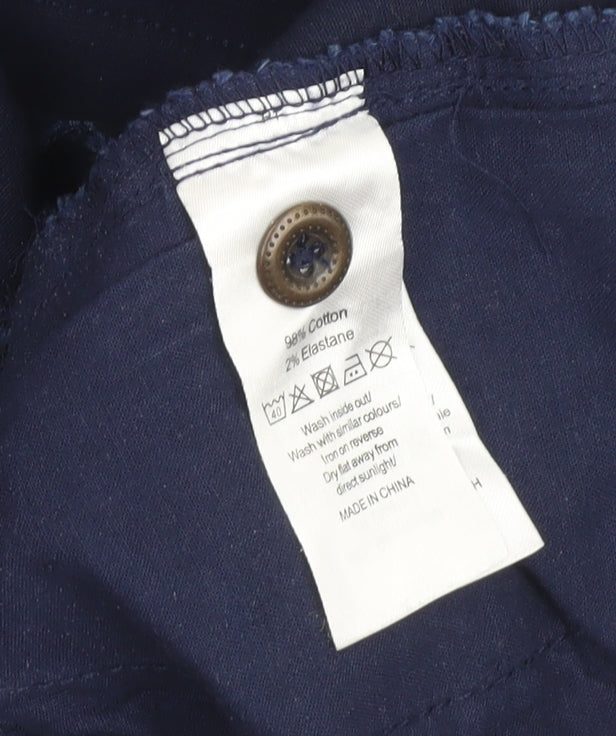 Love Jeans Women's Blue Chino Trousers Size 8 Regular Fit