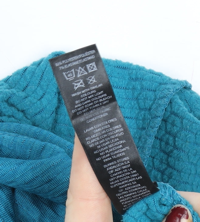 Dunnes Women Blue Hooded Pullover Sweatshirt Size 12