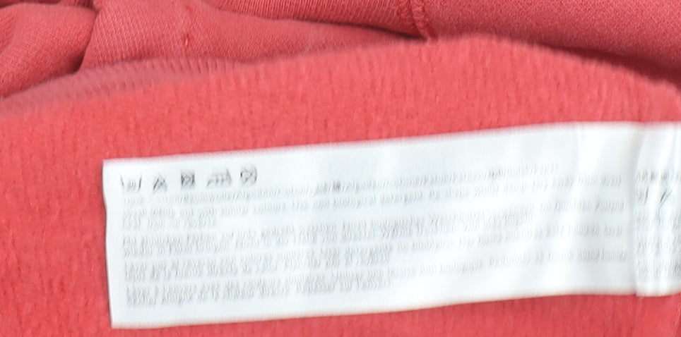 Jack Wills Women's Coral Pink Pullover Hoodie UK 8 Cotton Blend Casual