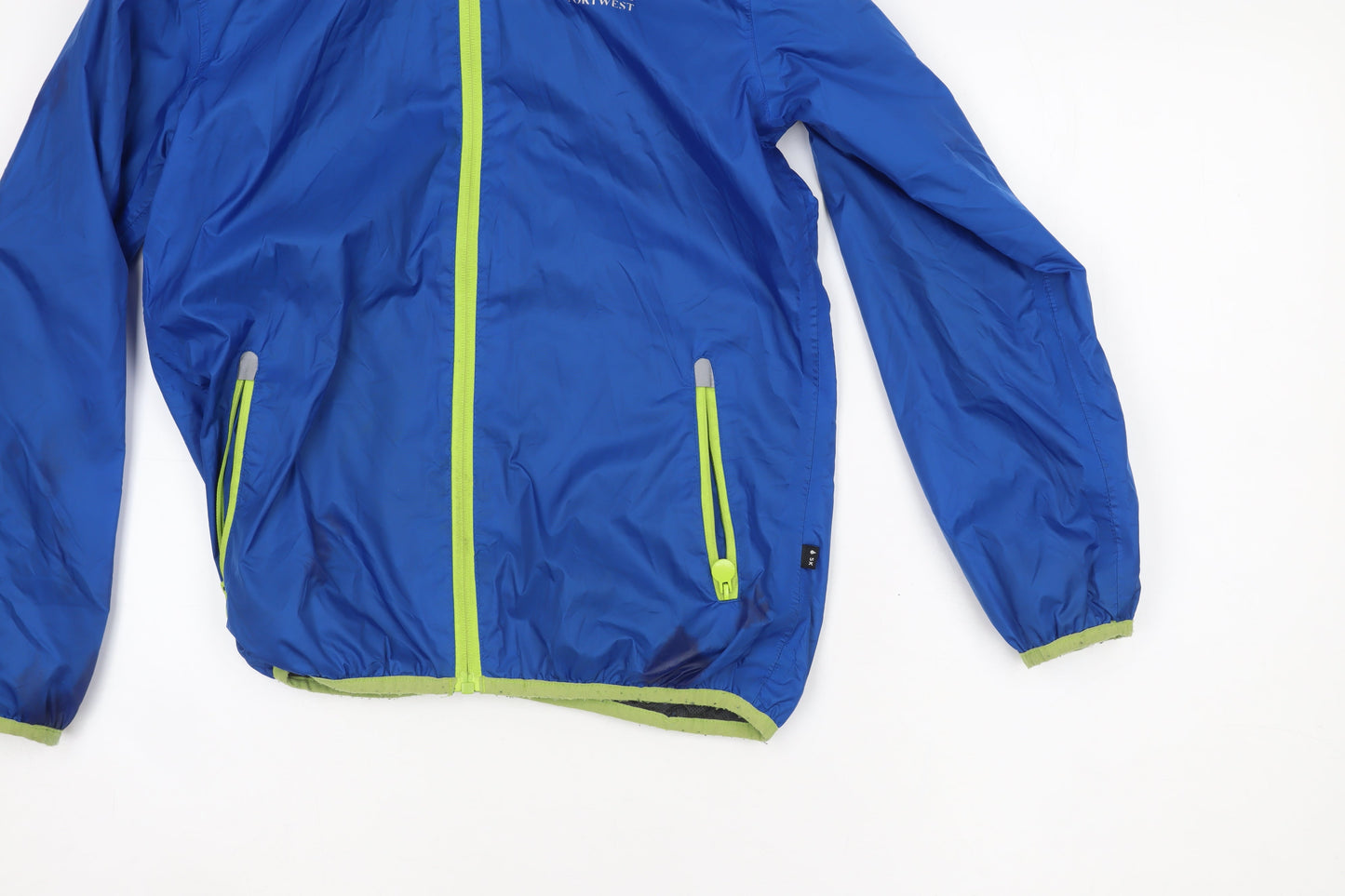 Portwest Boys Blue Waterproof Windbreaker Jacket 11-12 Years