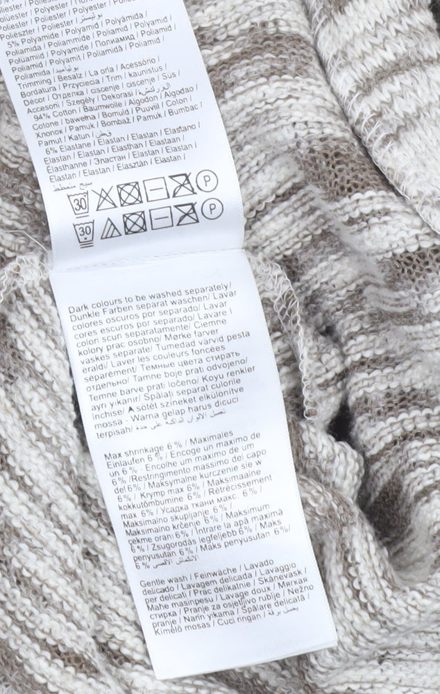 Vero Moda Women's Beige Knit Open Cardigan Size S