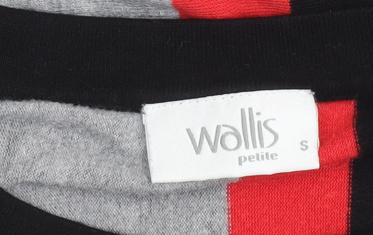 Wallis Petite Women's Multicoloured Striped Pullover Jumper Size S