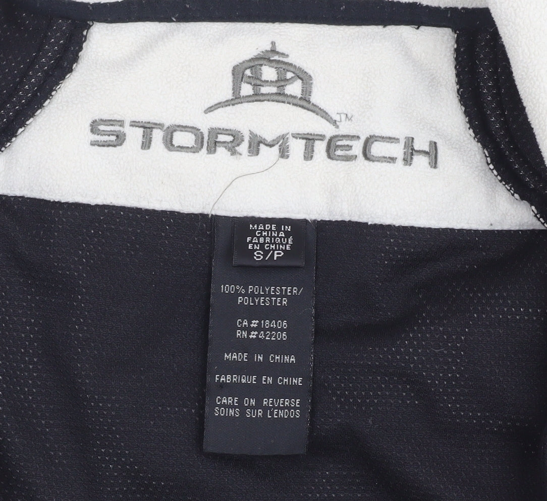 Stormtech Women's Black White Fleece Full Zip Jacket Size S