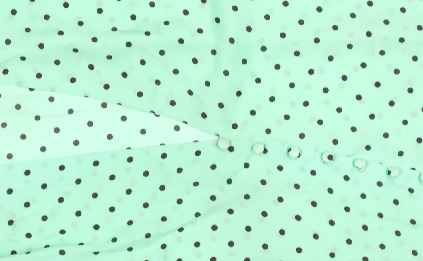 Zara Women's Green Polka Dot Wrap Midi Skirt Size M