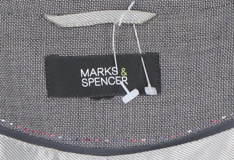 Marks & Spencer Women’s Grey Bow Blazer UK 14 Formal Jacket