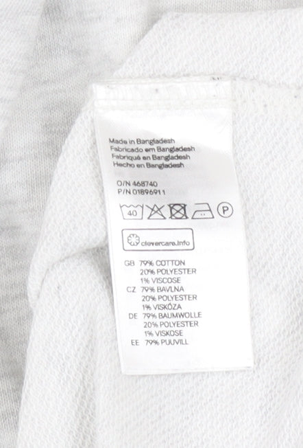 H&M Divided Men’s Grey Crew Neck Long Sleeve Pullover Sweatshirt L
