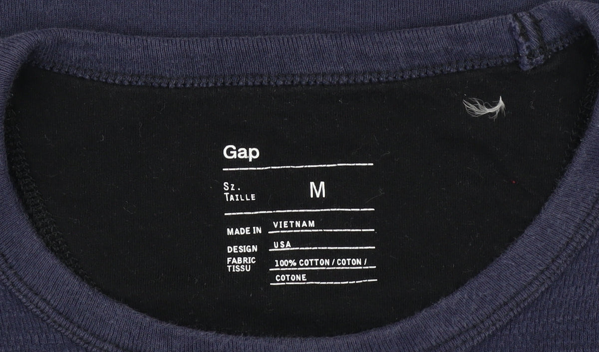 Gap Men’s Blue Cotton Crew Neck Pullover Sweatshirt Size M