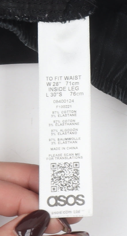 ASOS Women’s Black Cotton Blend Jogger Trousers Size 10 Regular