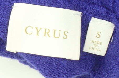 Cyrus Women’s Blue Mock Neck Pullover Sweater Size S Rayon Blend