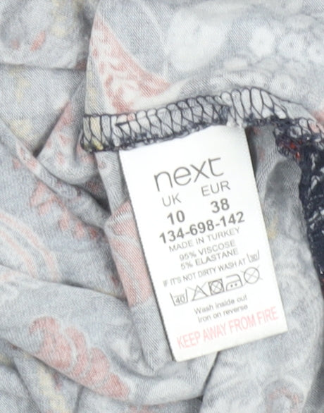 Next Women's Multicoloured Paisley Tunic Blouse Size 10