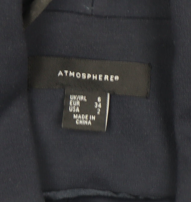 Additional view of Atmosphere Women's Blue Shawl Lapel Cropped Blazer, size 6
