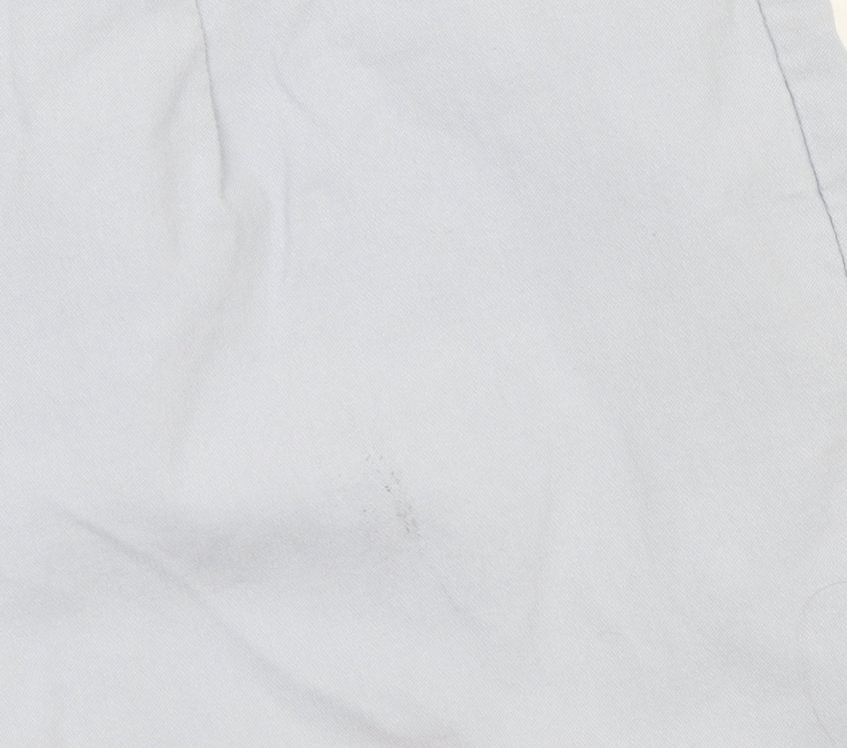 Gallery Women’s Light Blue Trousers UK 12 Viscose Blend Straight Leg