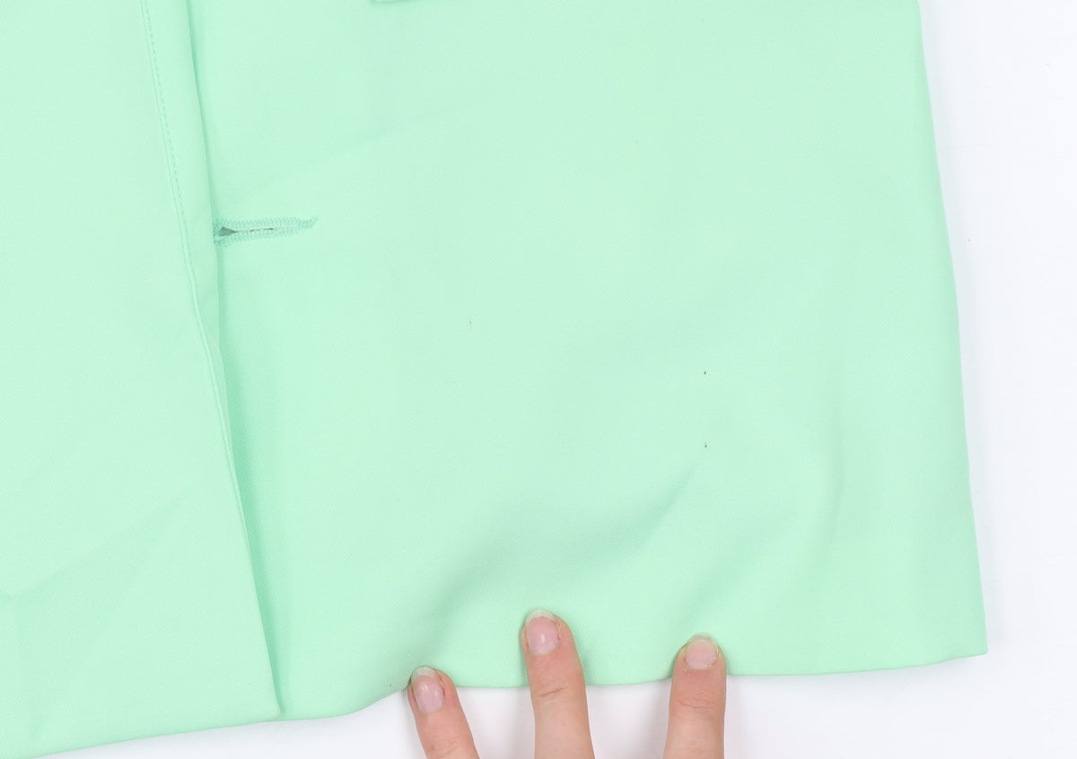 SLA The Label Mint Green Unisex S Blazer Lined Classic Mid-Length