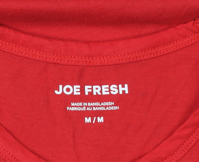 Joe Fresh Men's Red Sleeveless Patriotic Graphic T-Shirt M