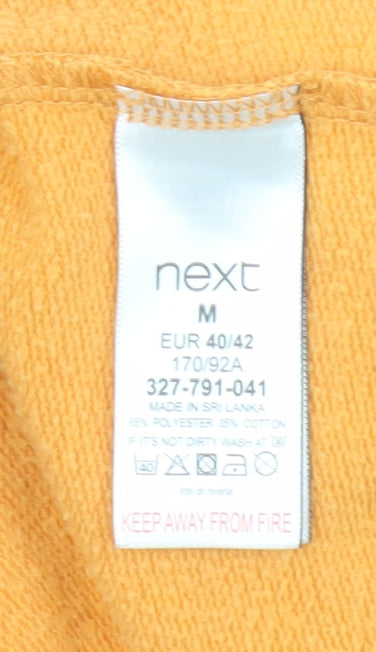 Next Women’s Orange Merci Pullover Sweatshirt M Cotton Blend
