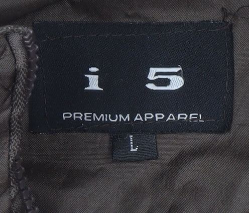 i5 Premium Apparel Women's Brown Puffer Jacket L Polyester Winter Coat