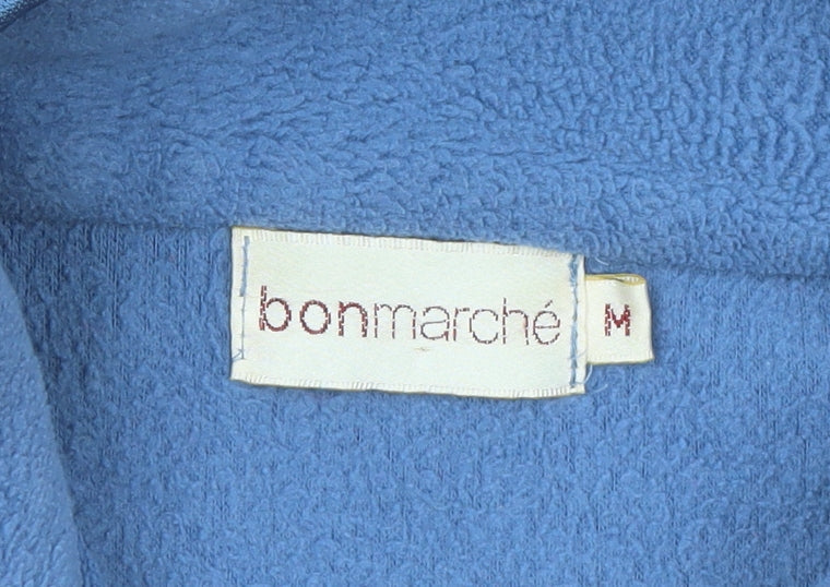 Bonmarché Womens Blue Fleece Zip Waistcoat Bodywarmer Size M