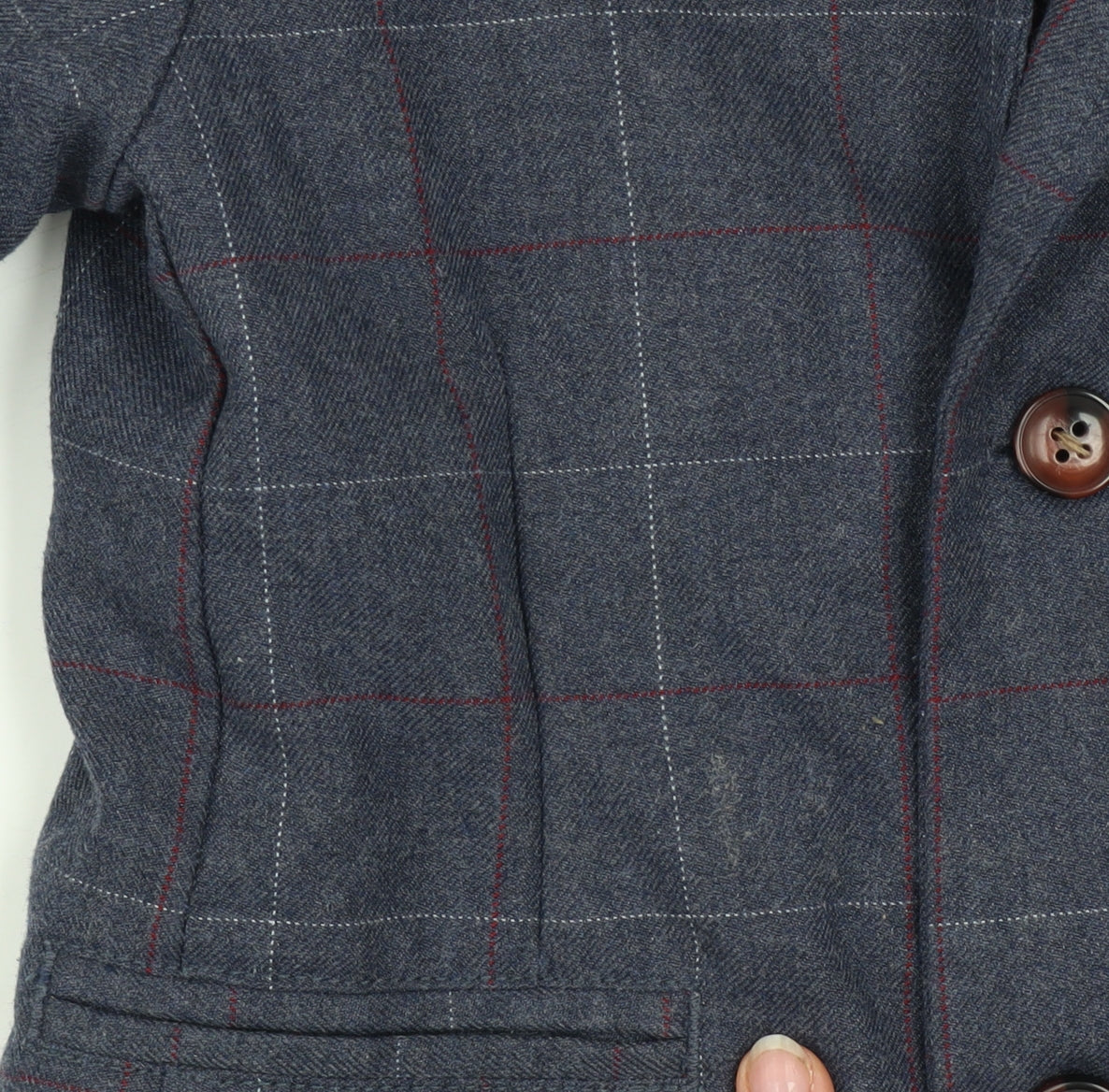 Cat & Jack Boys Blue Check Blazer 4 Years Single-Breasted Jacket