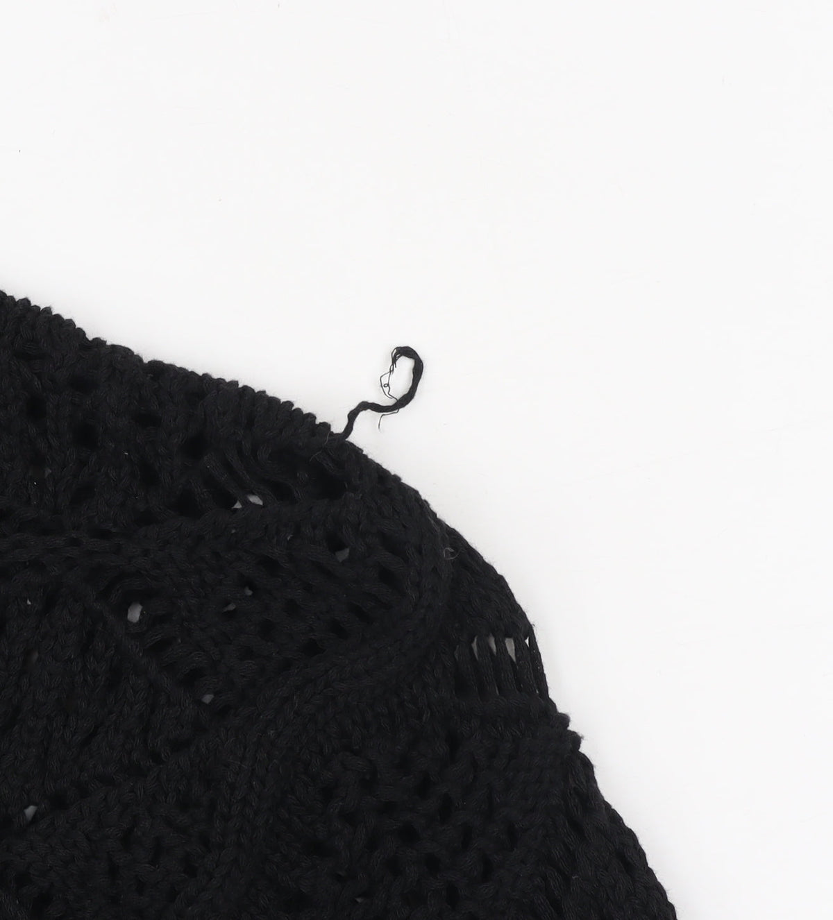 Marks & Spencer Women Black XS Crochet Open-Knit Jumper