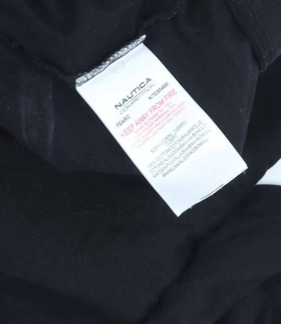 Nautica Competition Men's Black Long Sleeve Graphic Top M