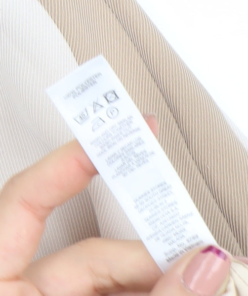 Dunnes Women’s Beige Crepe Jogger Trousers Size M