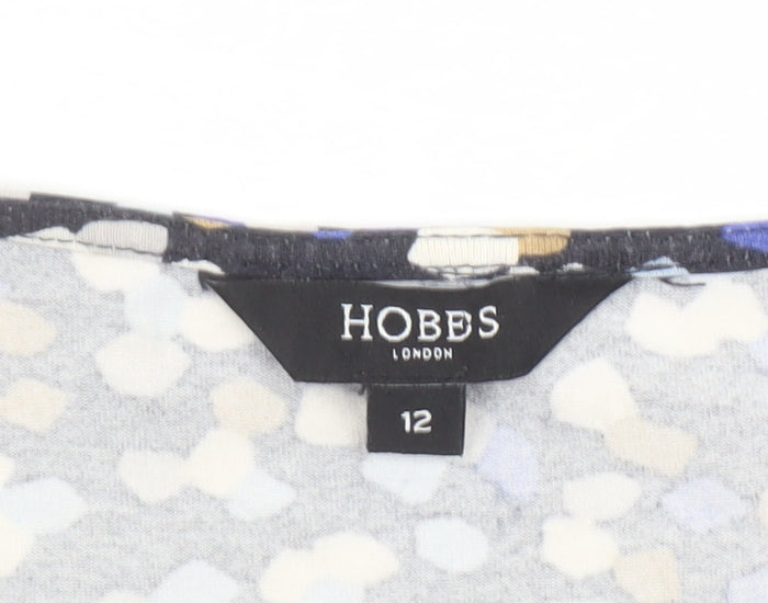 Hobbs Women’s Multicoloured Knee Length Jersey Wrap Dress Size 12