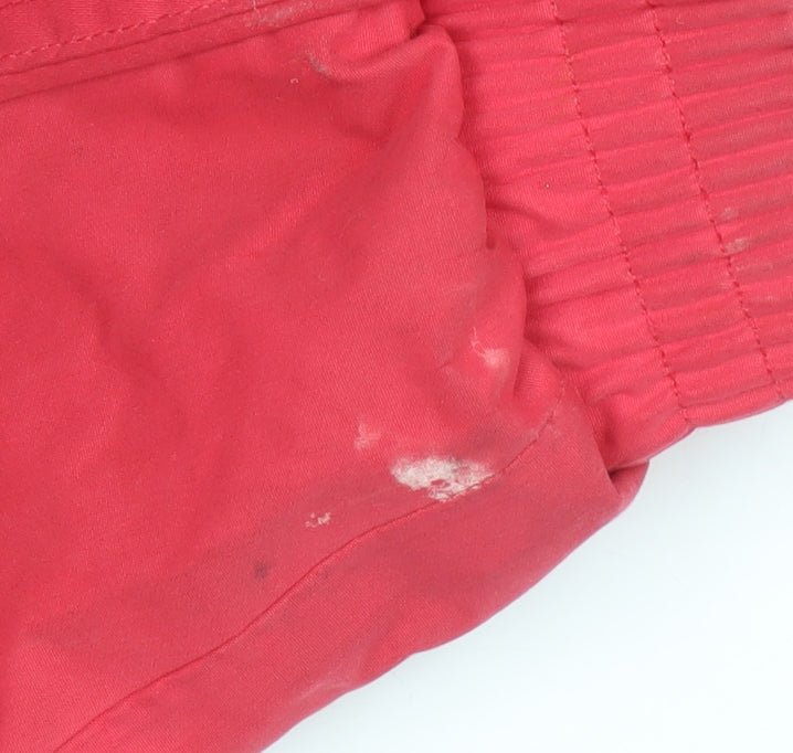 Trespass Women's Red Waterproof Hooded Rain Jacket Size M