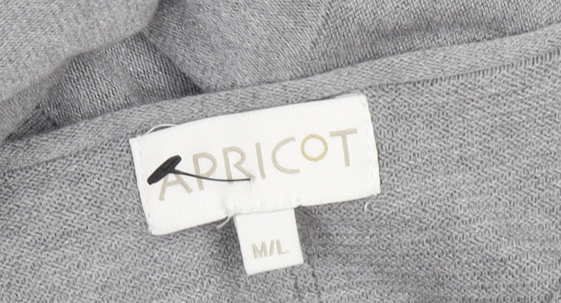 Apricot Women Grey Knit Long Sleeve Tunic Jumper M