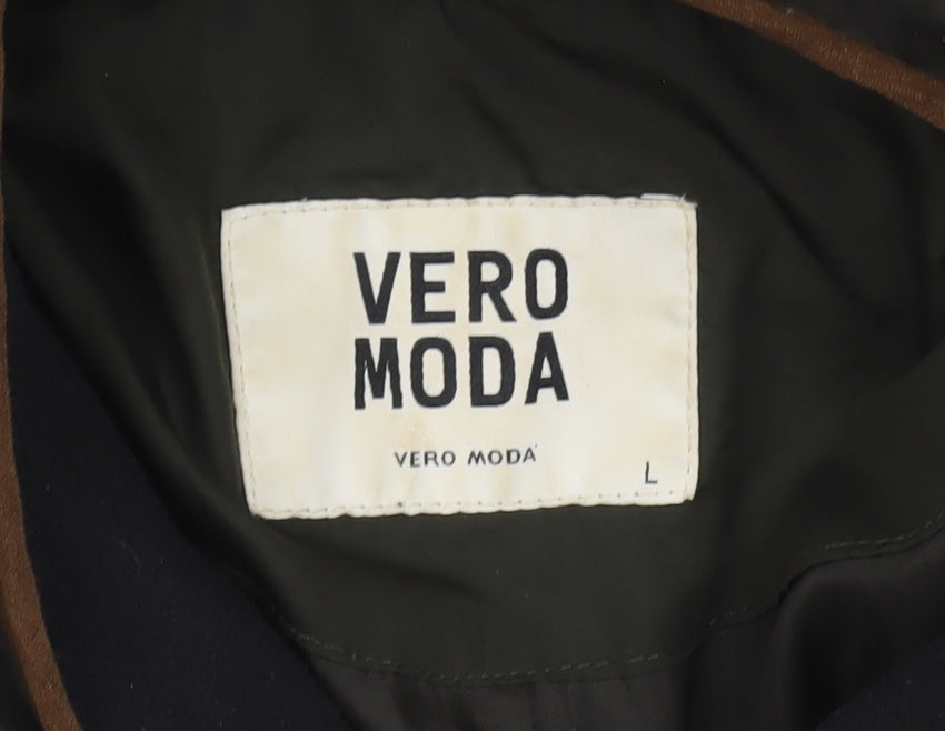 Vero Moda Women’s Green Puffer Jacket Lined Polyester L