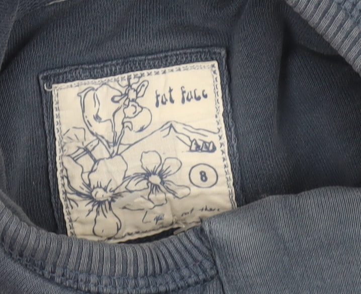 FatFace Women's Blue Pullover Sweatshirt Size 8 Cotton Blend
